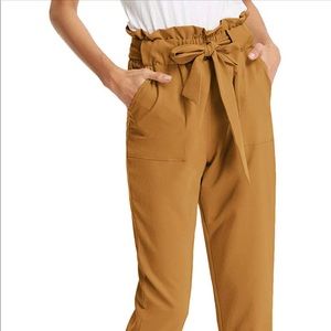 Grace Karin Cropped Paperbag Pants